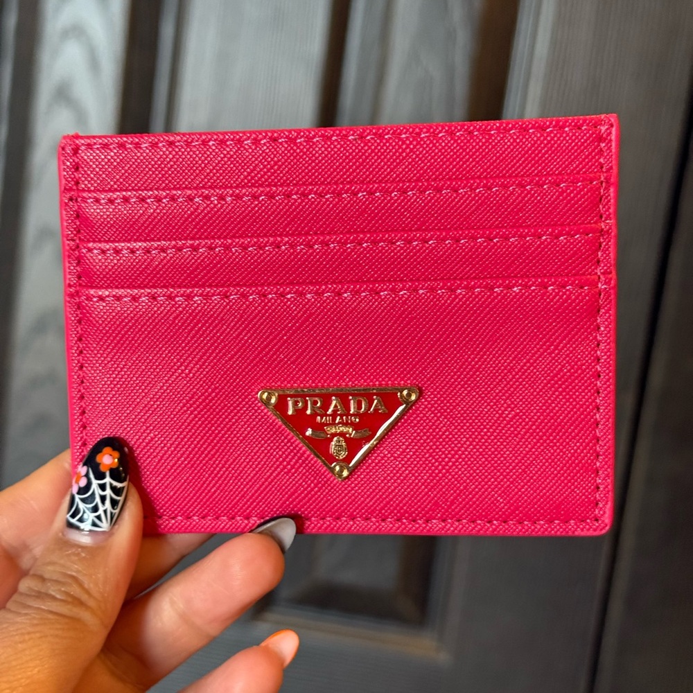 Prada Fuchsia Card Holder